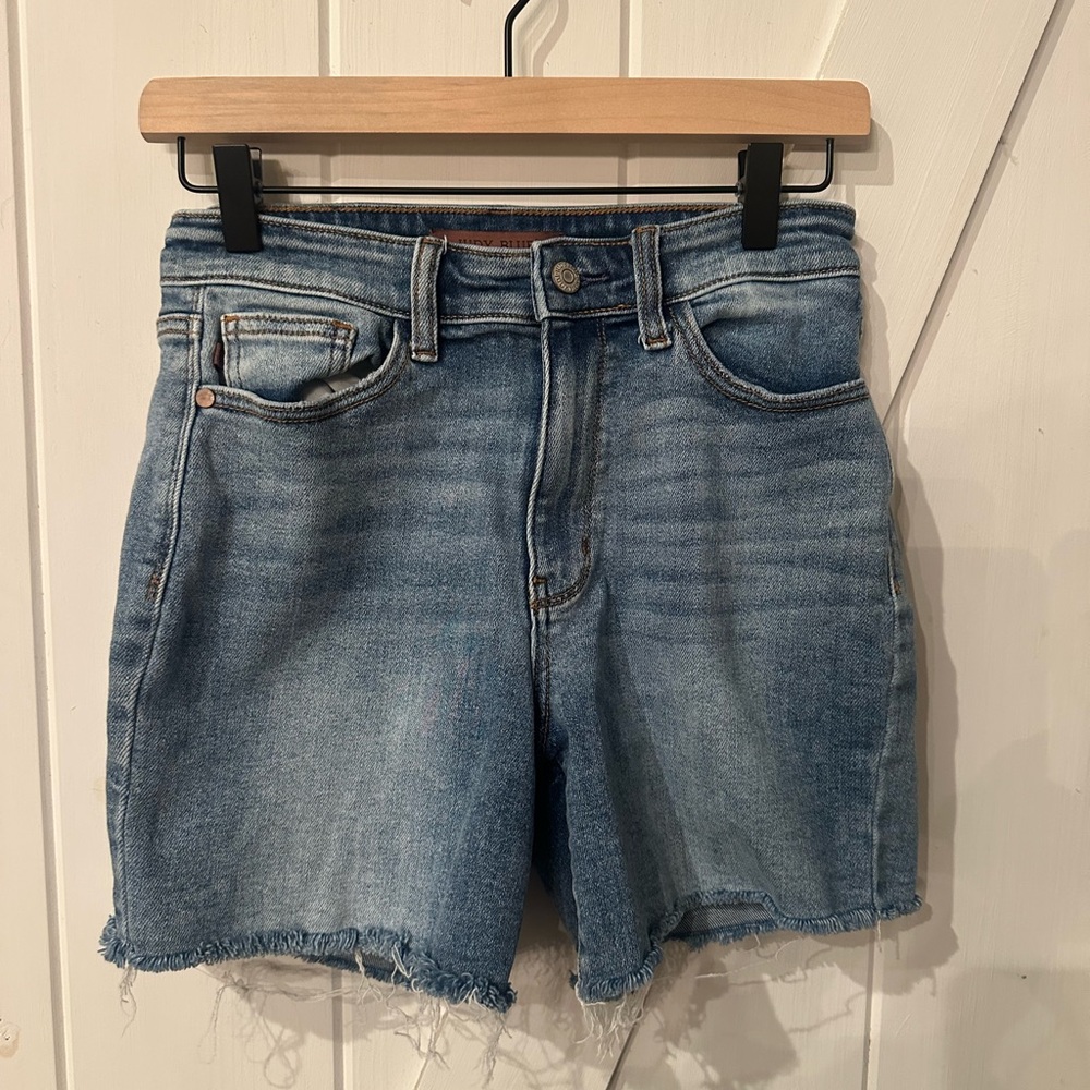 Judy Blue Distressed Denim Shorts